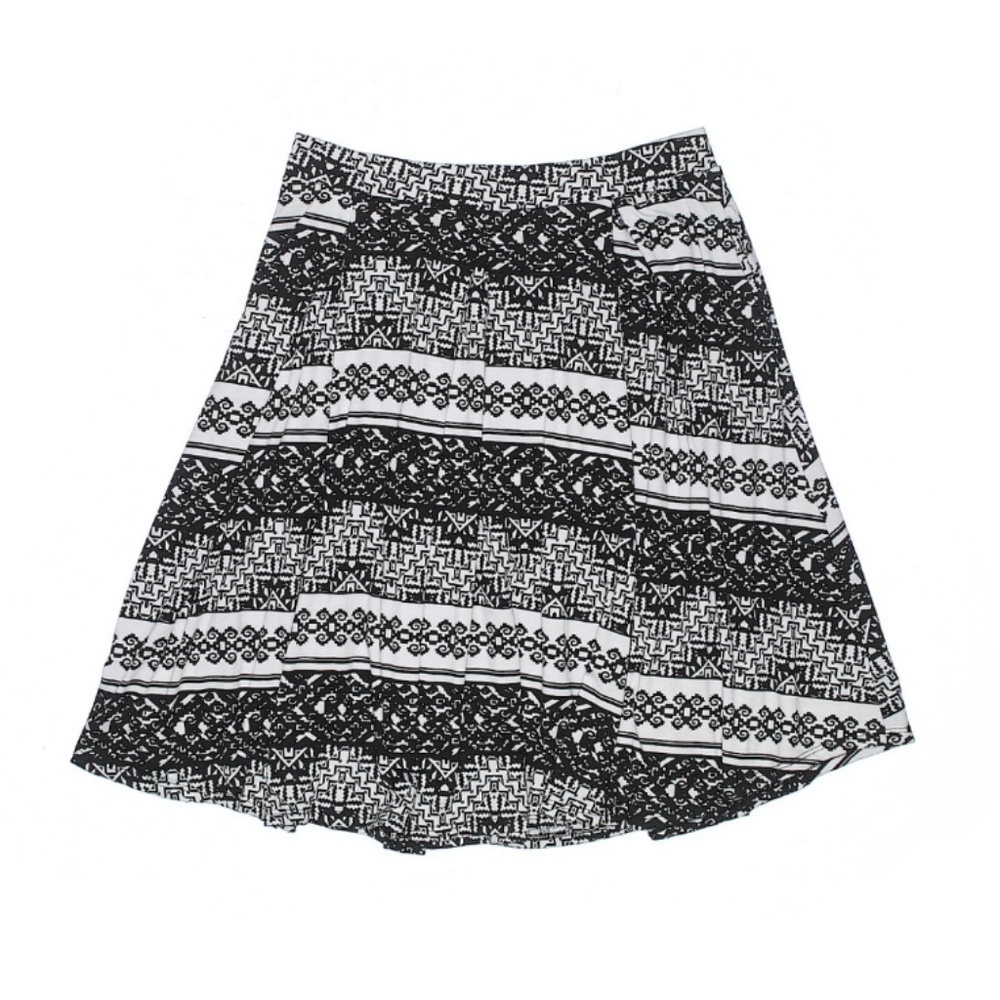 S LuLaRoe Madison Skirt B&W